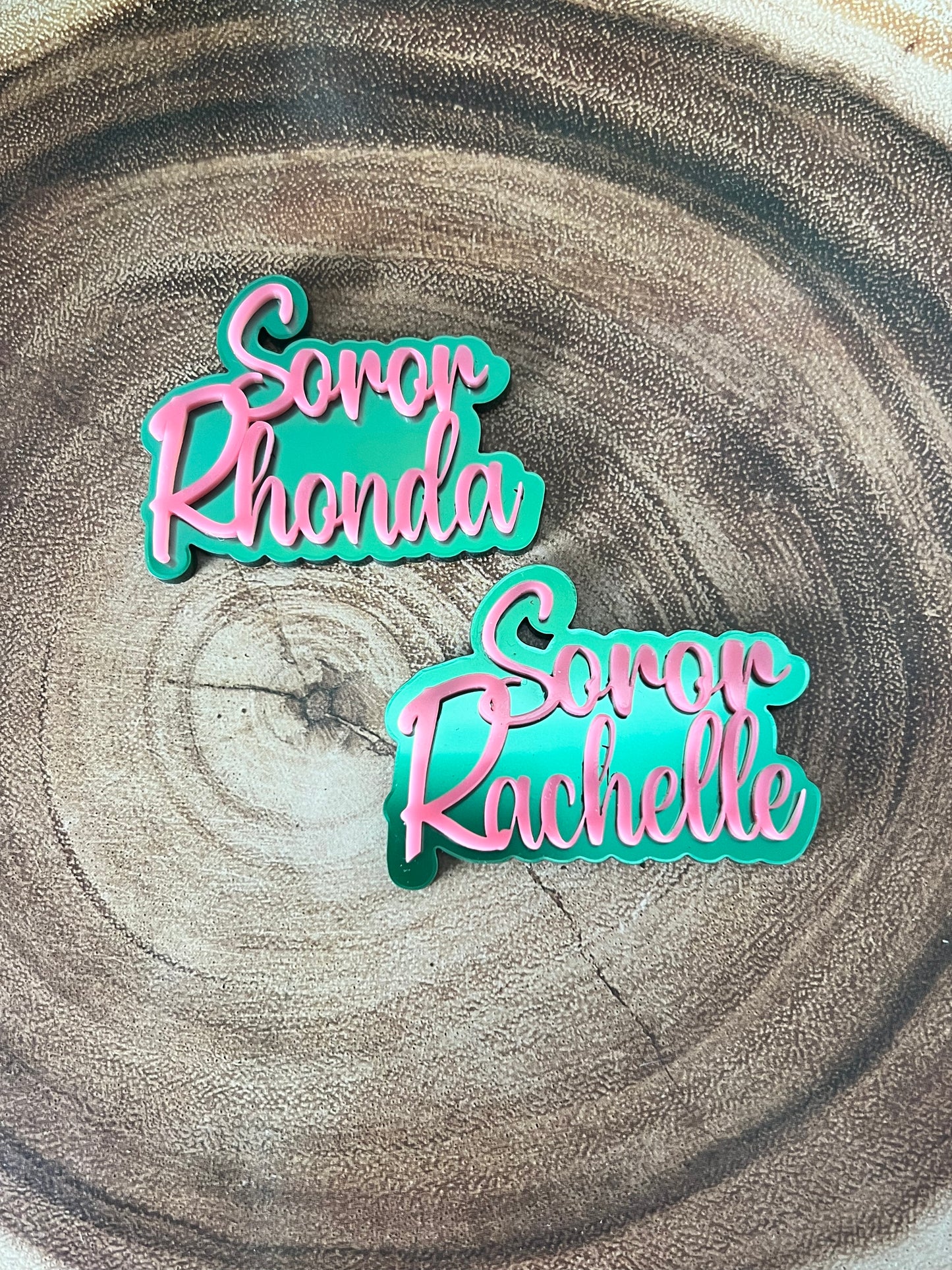 Sorority "Soror Name" Lapel Pin