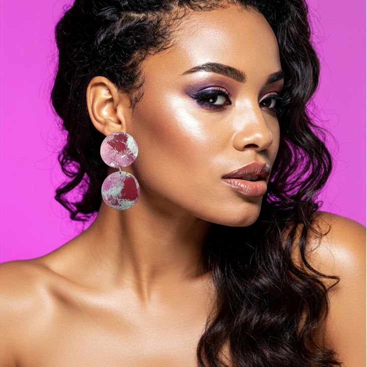 Pink/Red Khloe Dangles