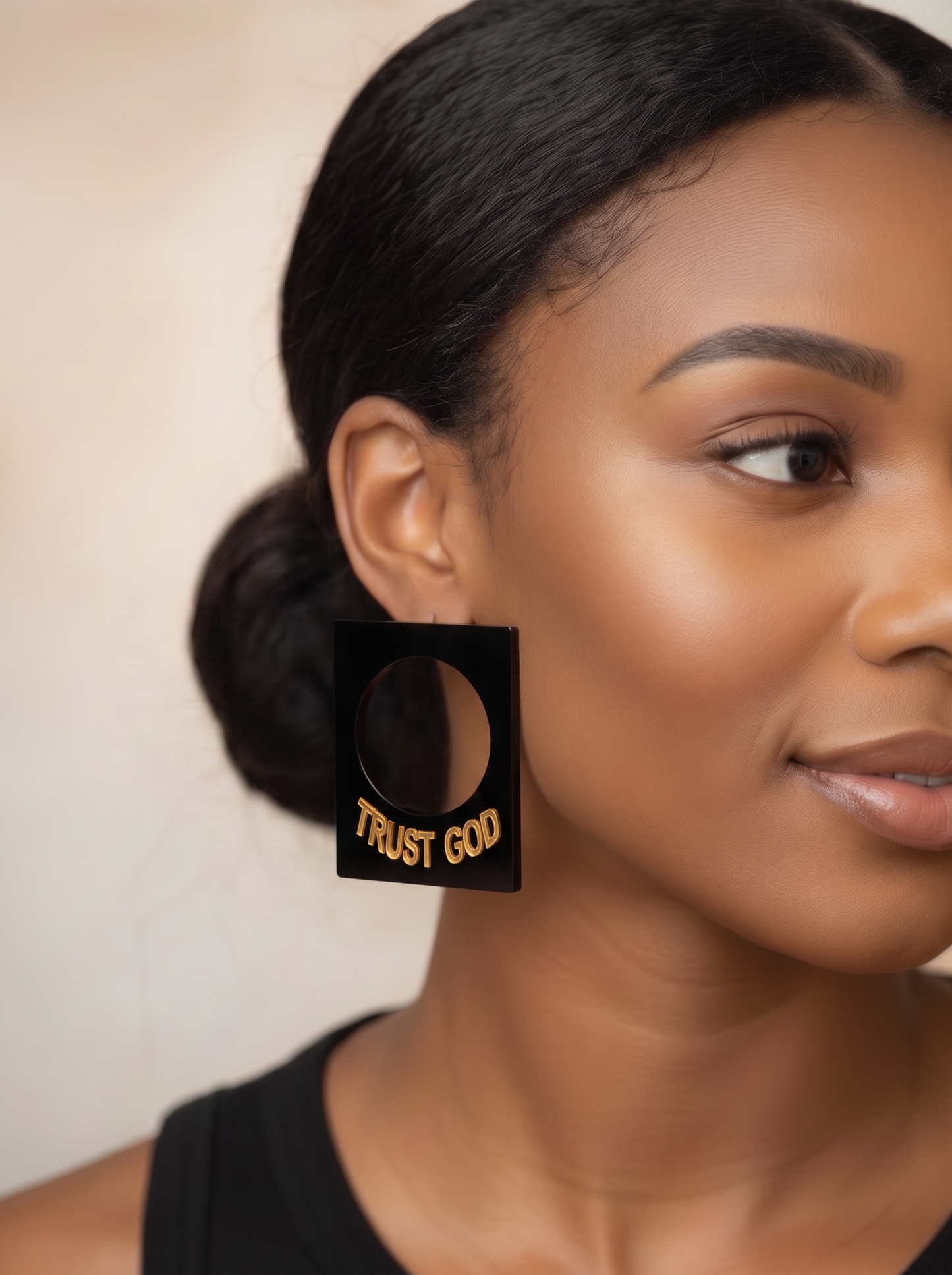 Trust God Halo Frame Studs