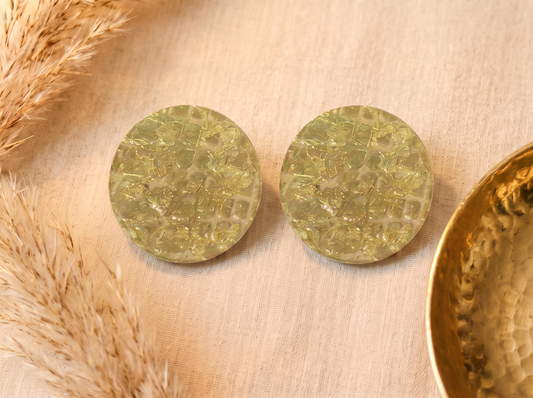 Radiant Gold Textured Studs